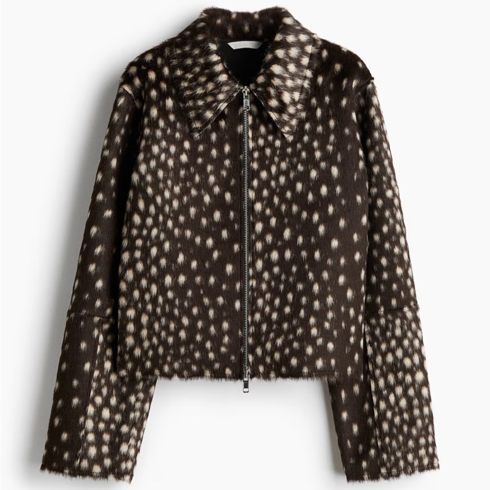 H&M Faux Fur Jacket and Skirt NWT BOTH MEDIUM